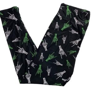 NEW TC2 Skeleton leggings black Lularoe Halloween
